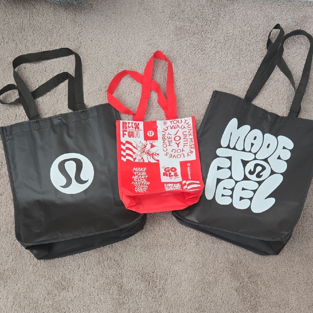 Bundle Of Lululemon Reusable Totes